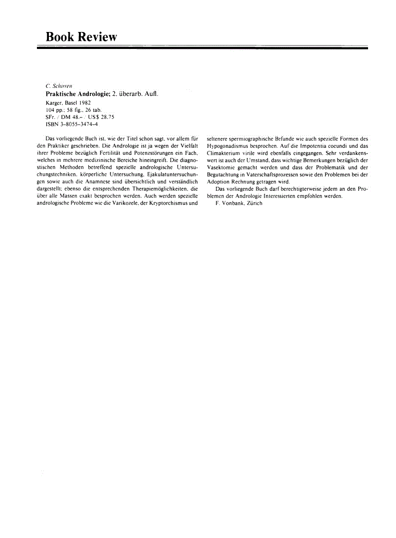 First page of Book Review