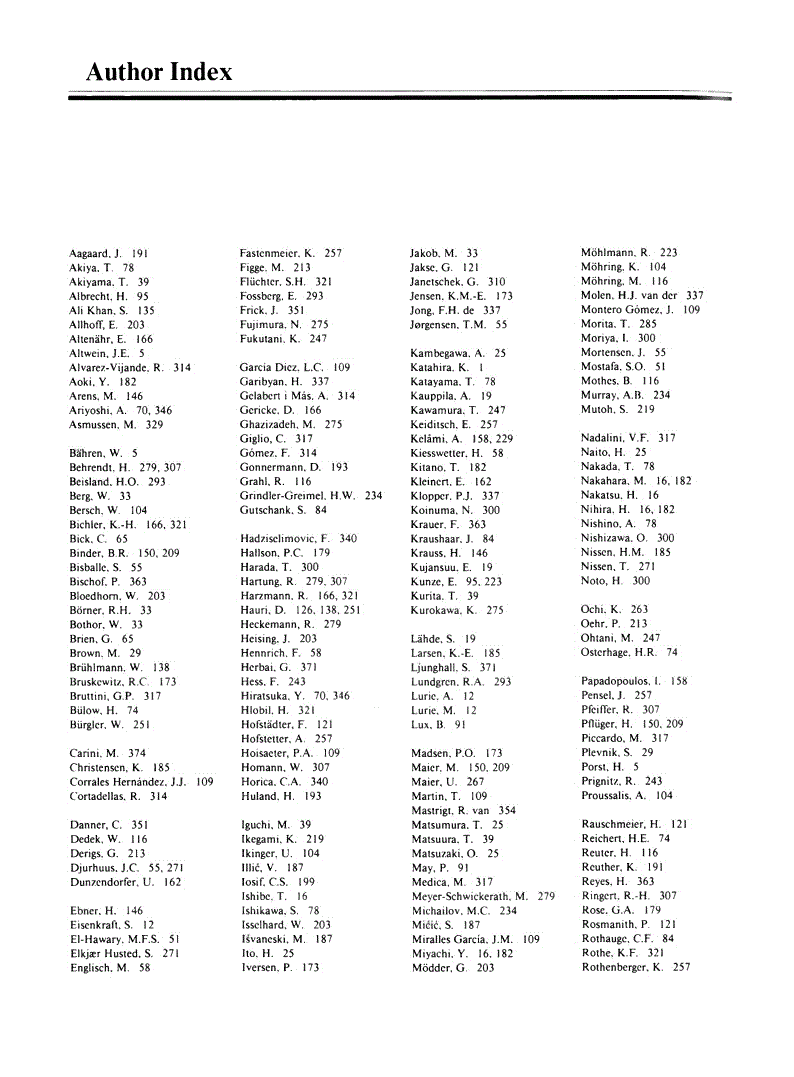 First page of Author Index