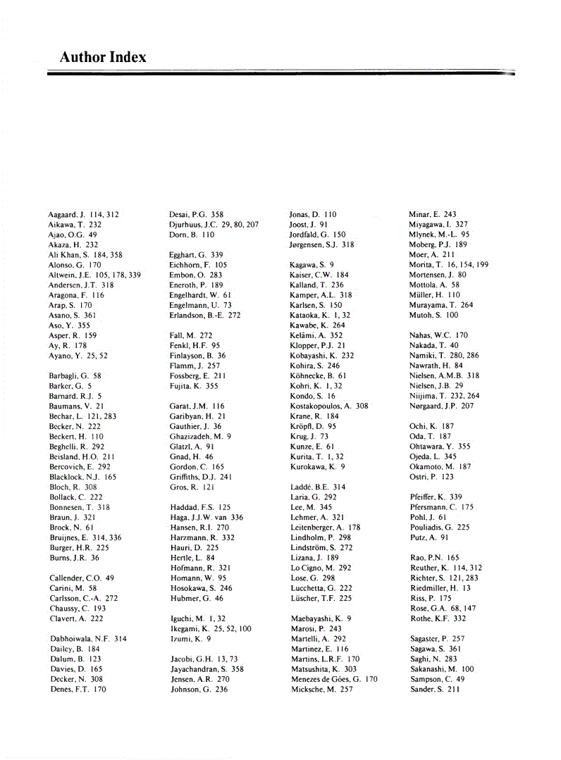 First page of Author Index