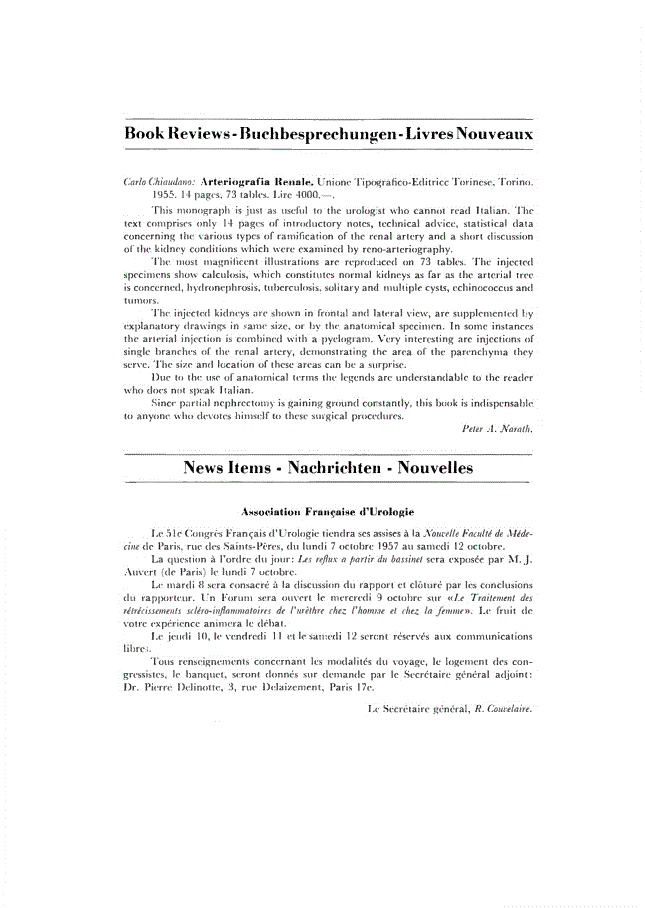 First page of Book Reviews / News Items