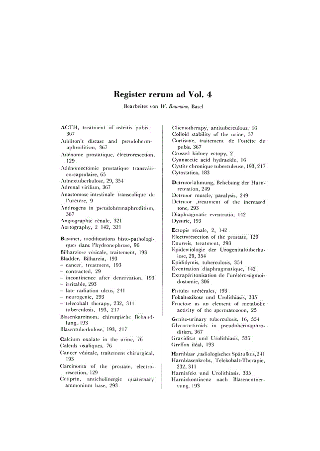 First page of Register rerum ad Vol. 4