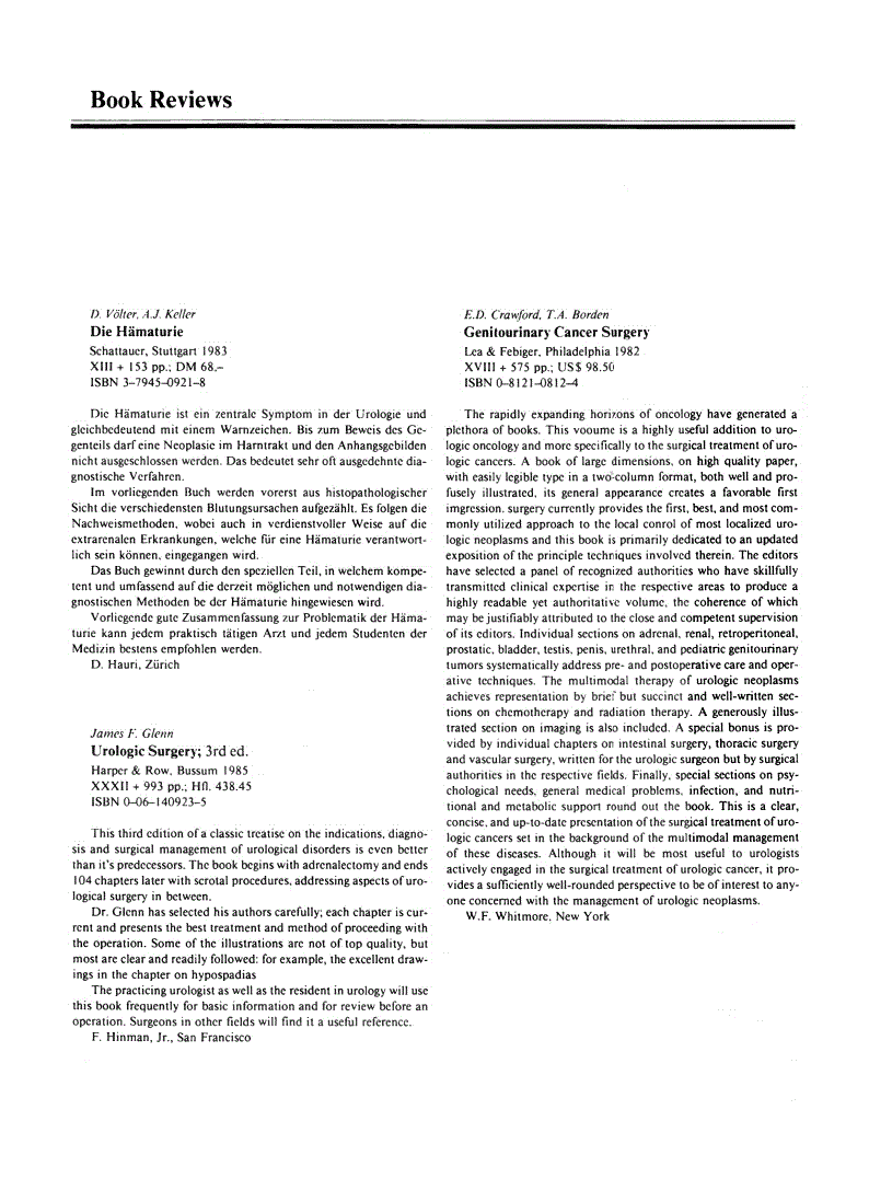 First page of Book Reviews