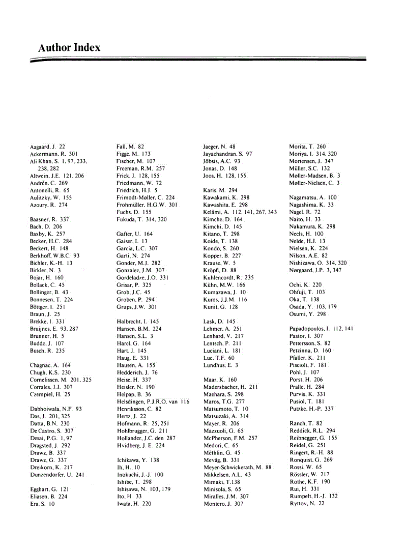 First page of Author Index