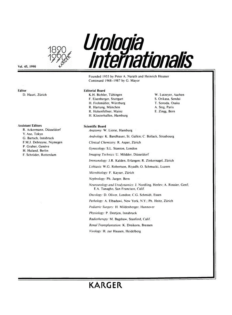 First page of Contents, Vol. 45, 1990