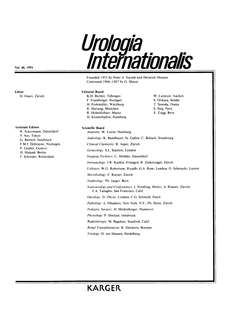 First page of Contents, Vol. 46, 1991