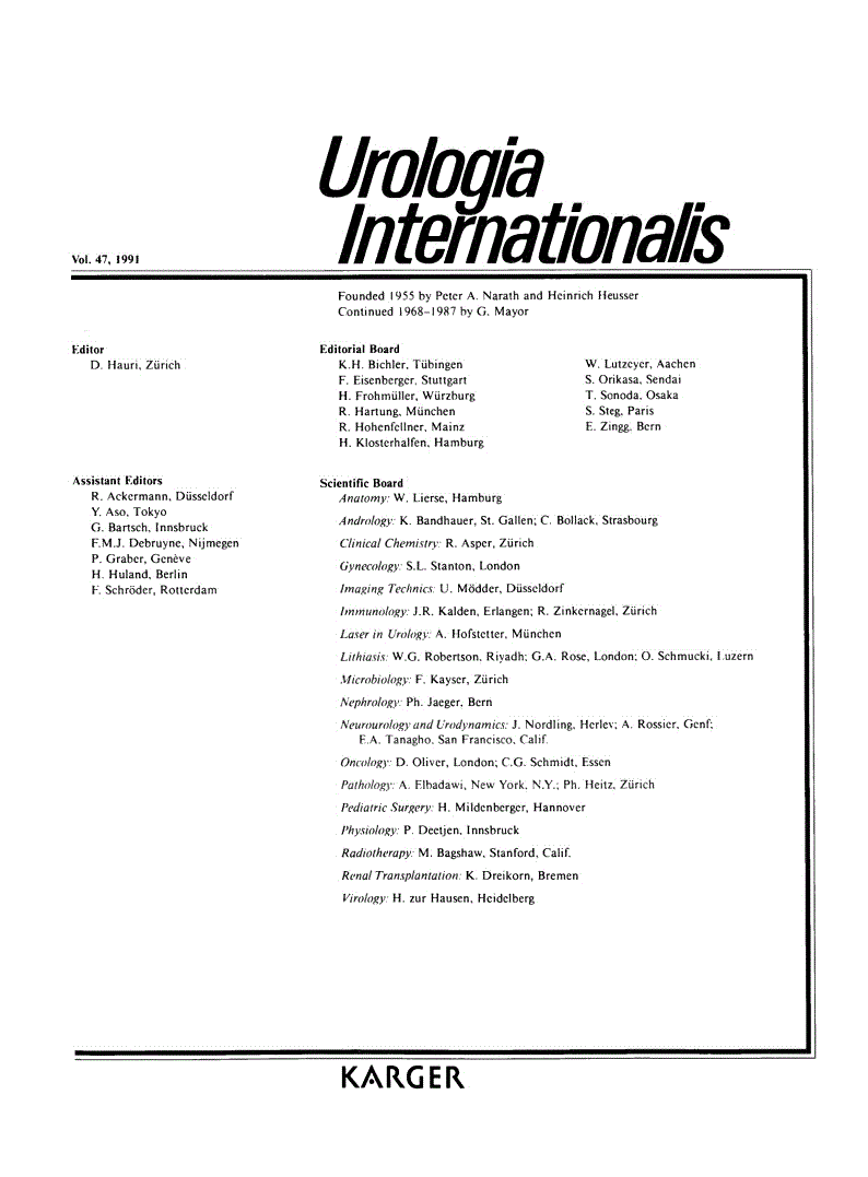 First page of Contents, Vol. 47, 1991