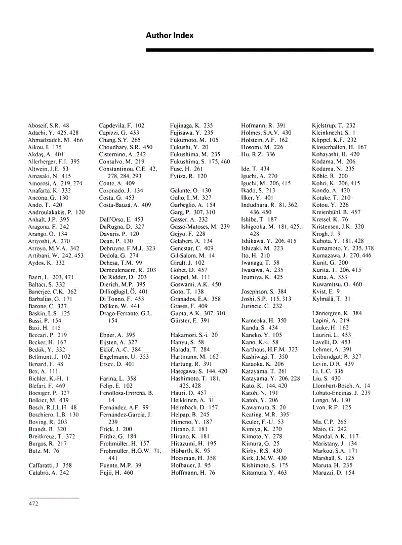 First page of Author Index