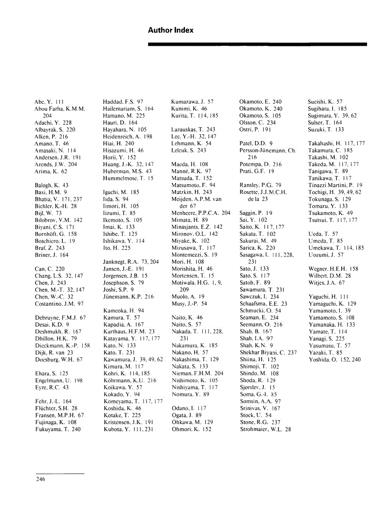 First page of Author Index