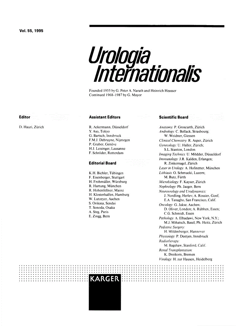 First page of Contents, Vol. 55, 1995