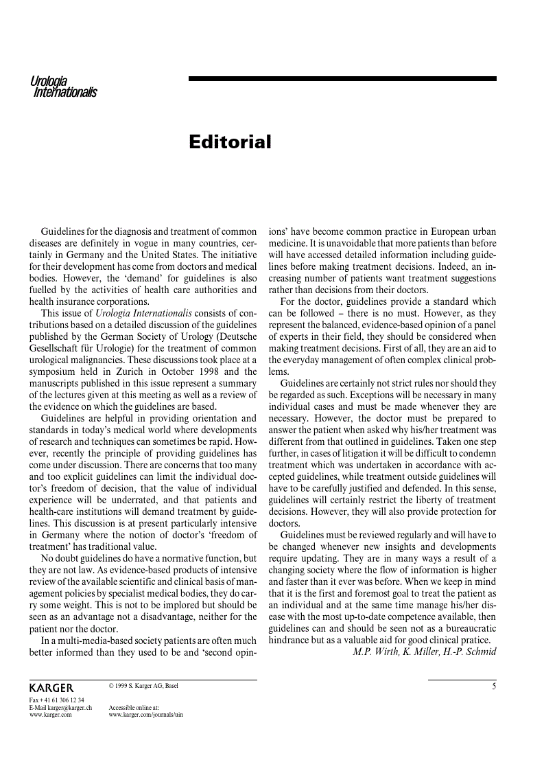 First page of Editorial