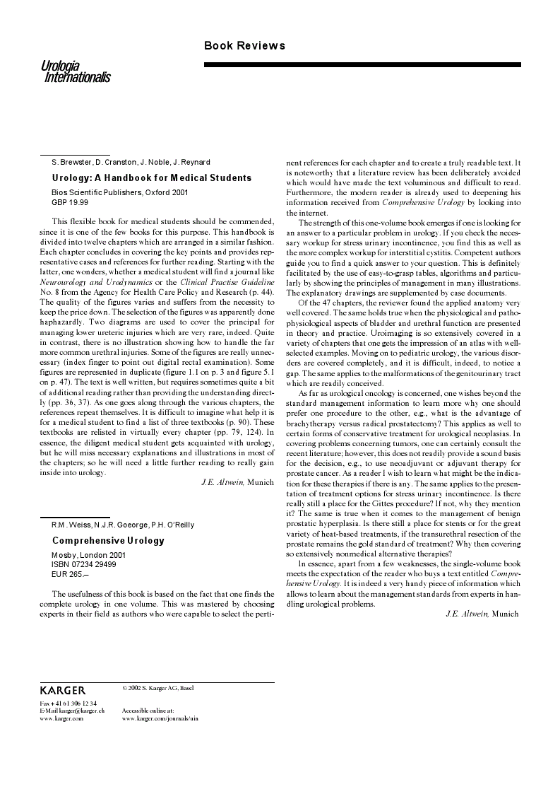 First page of Book Reviews