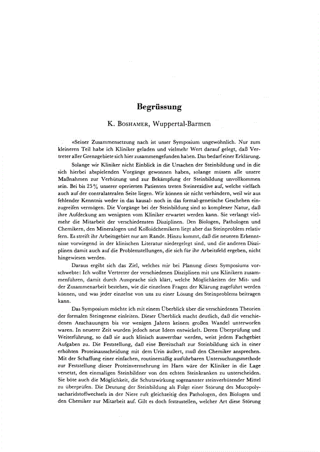 First page of Begrüssung