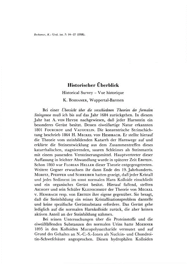First page of Historischer Überblick