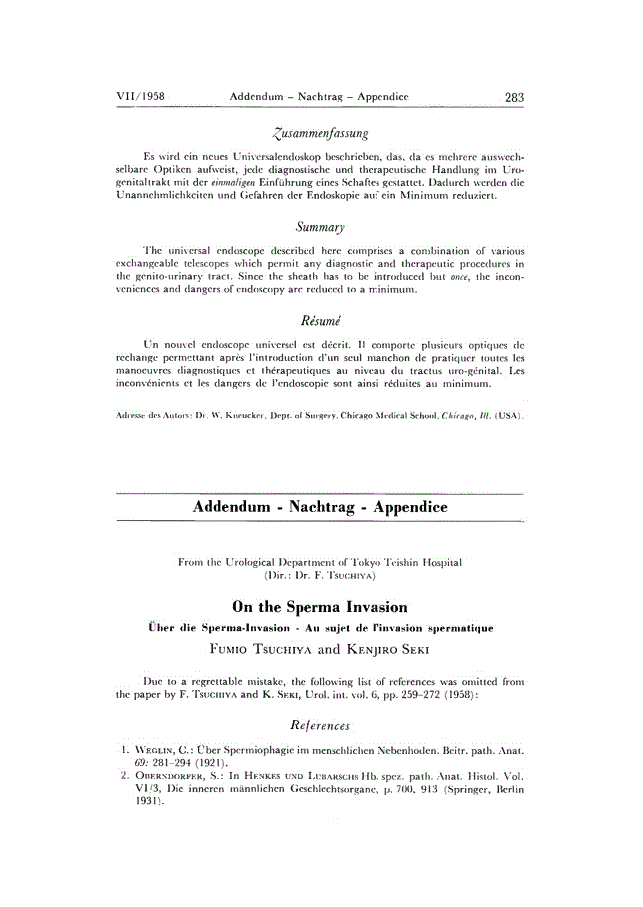 First page of On the Sperma Invasion