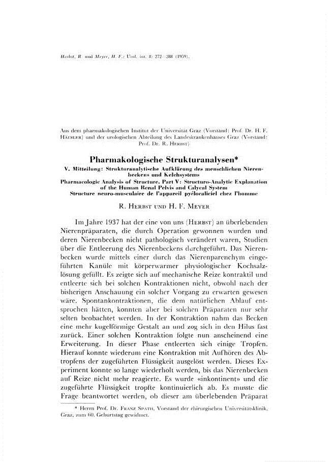First page of Pharmakologische Strukturanalysen