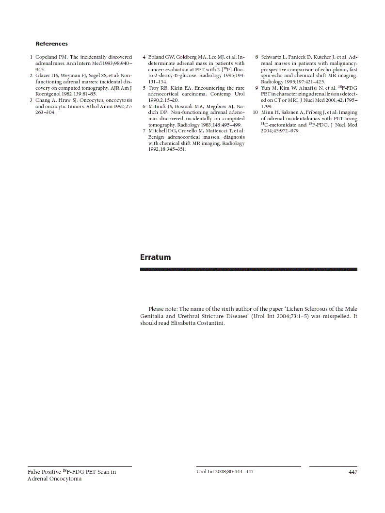 First page of Erratum