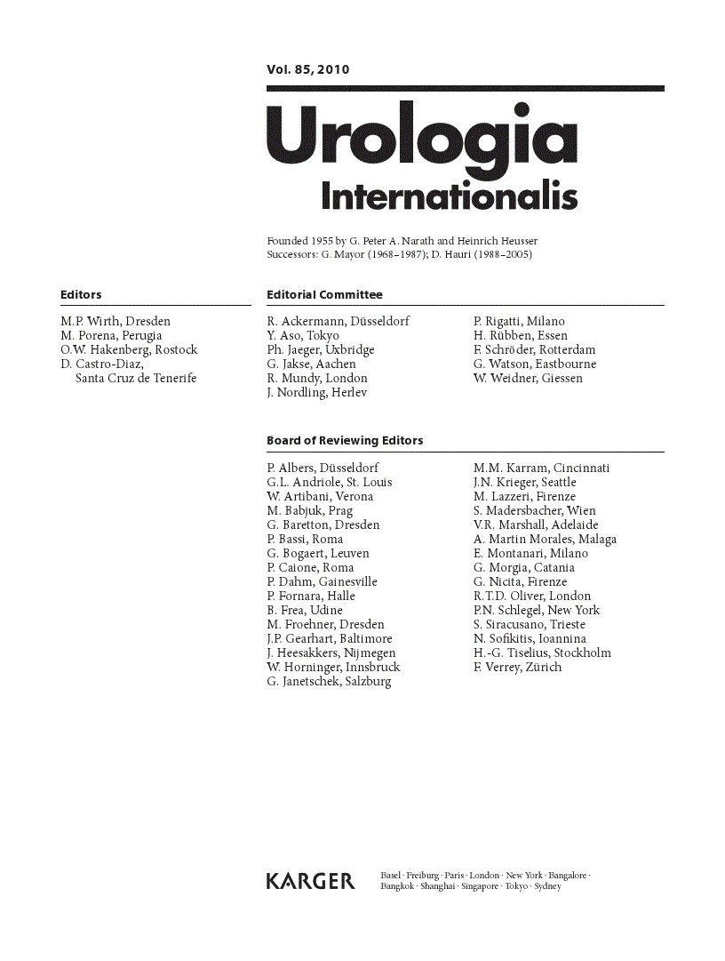First page of Contents Vol. 85, 2010