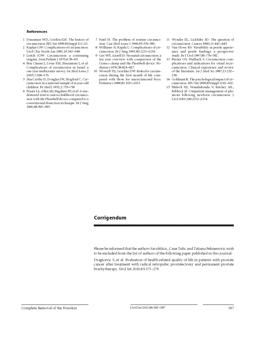 First page of Corrigendum