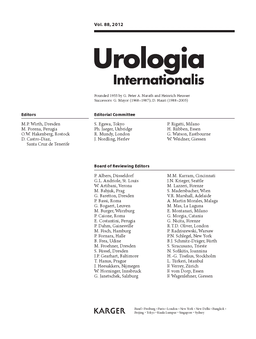 First page of Contents Vol. 88, 2012