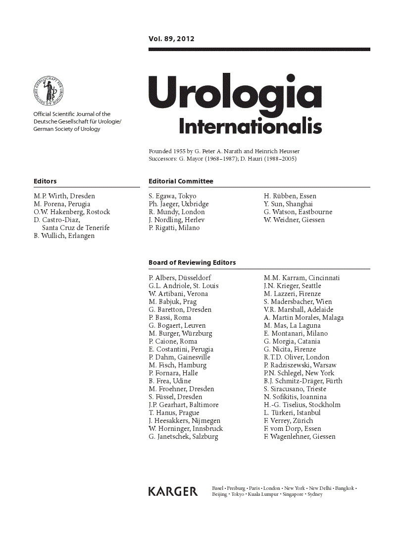 First page of Contents Vol. 89, 2012
