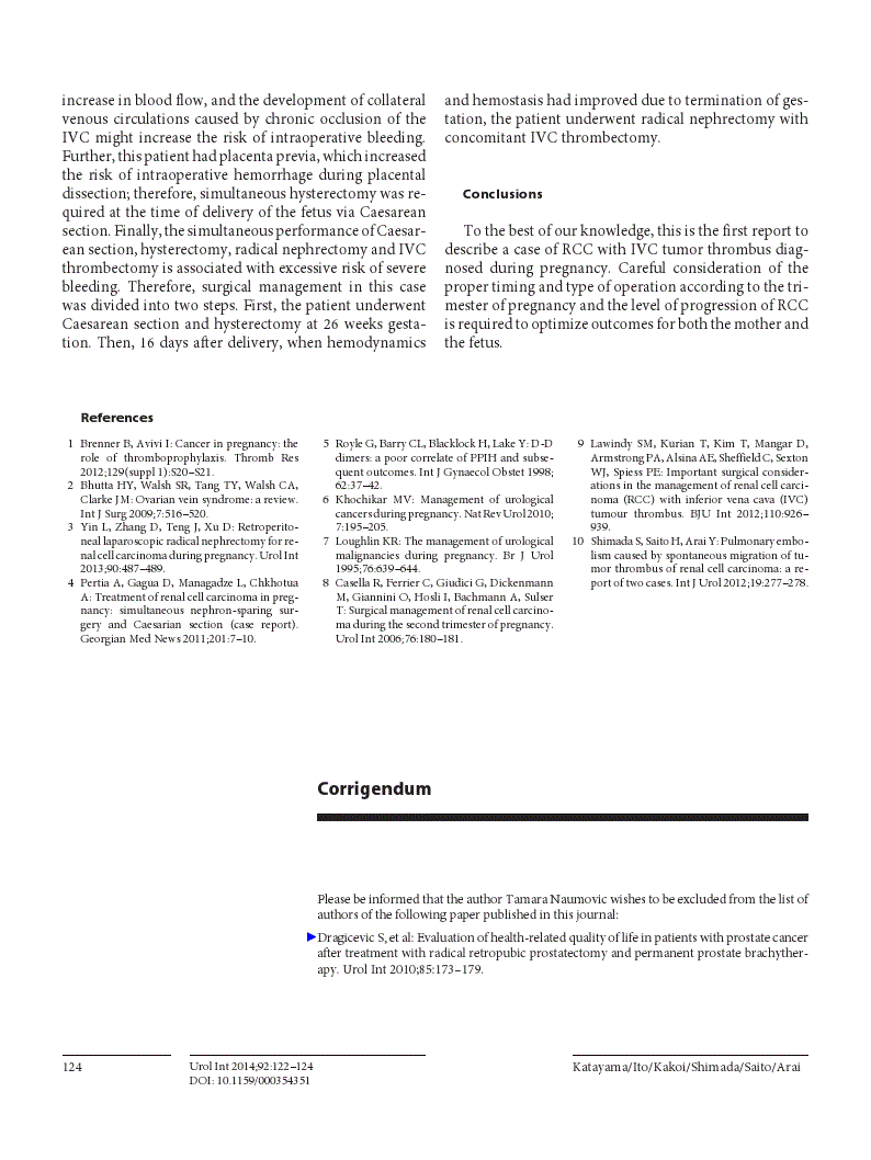 First page of Corrigendum