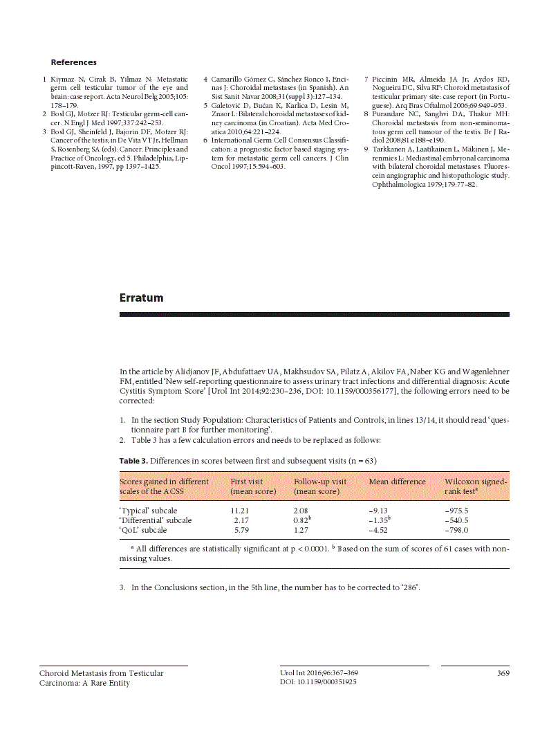 First page of Erratum