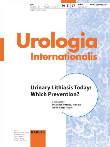 Urologia Internationalis Cover Image for Volume 79, Issue Suppl. 1