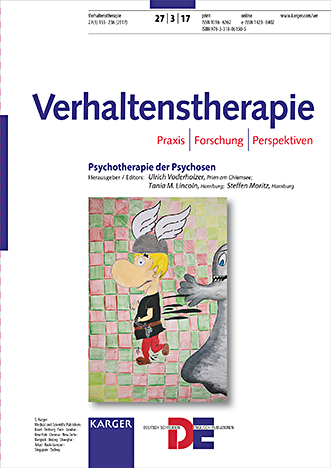 Verhaltenstherapie Cover Image for Volume 27, Issue 3