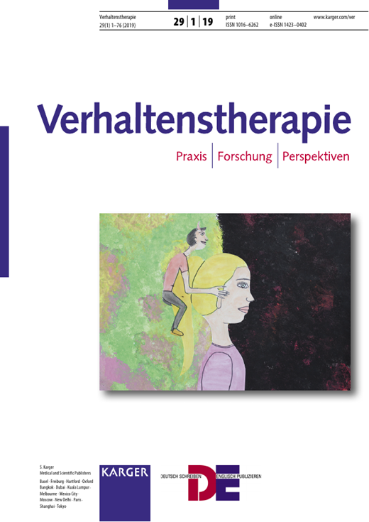 Verhaltenstherapie Cover Image for Volume 29, Issue 1