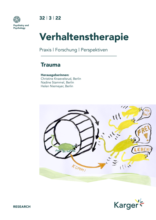 Verhaltenstherapie Cover Image for Volume 32, Issue 3