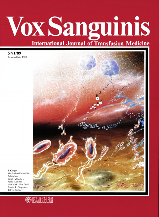 Vox Sanguinis Cover Image for Volume 57, Issue 1