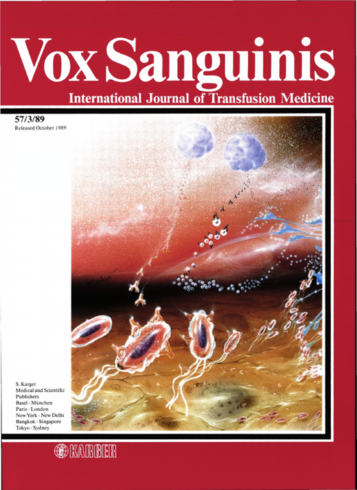 Vox Sanguinis Cover Image for Volume 57, Issue 3