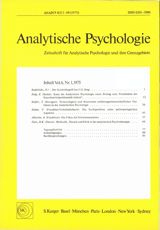 Wer Gilt Als Begründer Der Analytischen Psychologie Notwendigkeit und Reichweite erfahrungswissenschaftlicher Verfahren in
