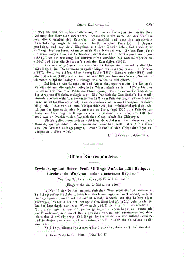 First page of Offene Korrespondenz